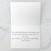 Carte d'anniversaire des parents Chevy 1957 (Intérieur)