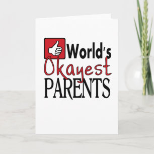 Carte d'anniversaire des parents les plus heureux 
