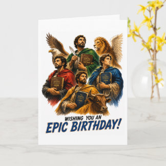 Carte d'anniversaire des quatre écrivains de l'Éva