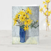 Carte d'anniversaire des tournesols (Fleur jaune)