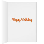 Carte d'anniversaire des tournesols Abstraits (Intérieur (Droit))