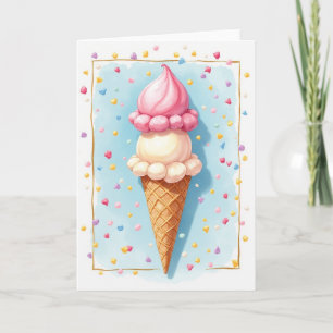 Carte d'anniversaire Dessert Géant
