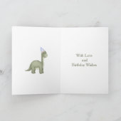 Carte d'anniversaire Deux ans avec ouverture pour (Intérieur)
