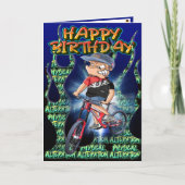 Carte d'anniversaire DH Biker (Devant)