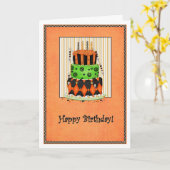 Carte d'anniversaire d'Halloween (Fleur jaune)