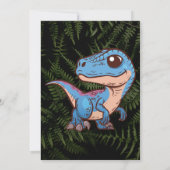 CARTE D'ANNIVERSAIRE D'HALLOWEEN DE DINOSAURE EFFR (Dos)