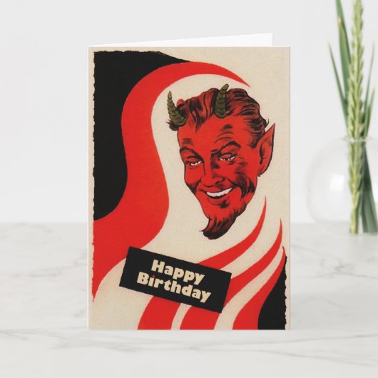 Carte d'anniversaire diabolique (Devant)