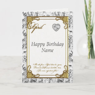Carte d'anniversaire Diamond d'avril