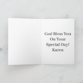 Carte d'anniversaire Dieu vous bénisse (Intérieur)