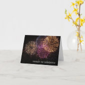 Carte d'anniversaire digne d'un feu d'artifice (Fleur jaune)