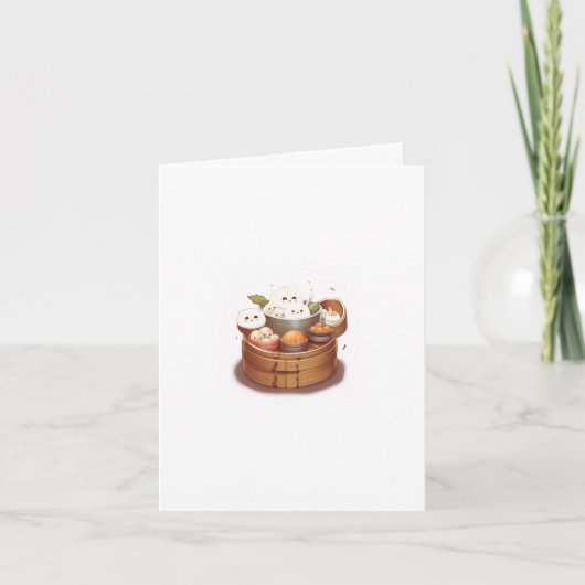 Carte d'anniversaire, dim sum on dit que c'est vot (Devant)