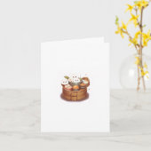 Carte d'anniversaire, dim sum on dit que c'est vot (Fleur jaune)