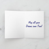 Carte d'anniversaire d'imaginaire de héron, de (Intérieur)