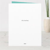 Carte d'anniversaire Dinosaur squelette personnali (Dos)