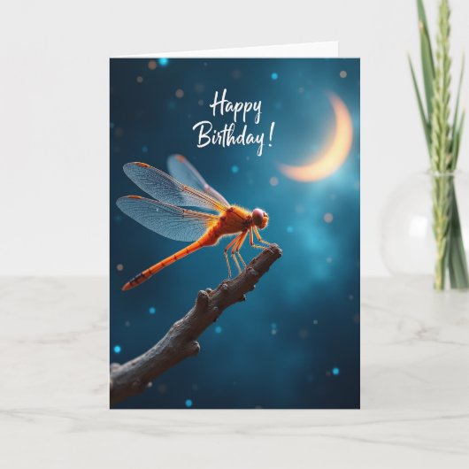 Carte d'anniversaire d'insecte radieux (Devant)