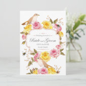 carte d'anniversaire d'invitation de mariage  (Debout devant)