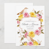 carte d'anniversaire d'invitation de mariage  (Devant / Derrière)