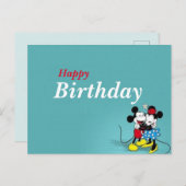 carte d'anniversaire Disney  (Devant / Derrière)