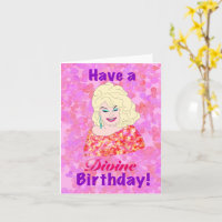 Carte d'anniversaire divine