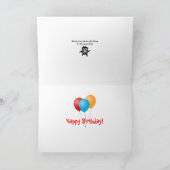 Carte d'anniversaire DJ et Laser Lights (Intérieur)