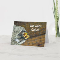 Carte d'anniversaire d'oiseau de bébé