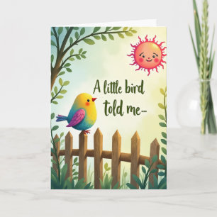Carte d'anniversaire d'oiseau doux