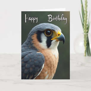 Carte d'anniversaire d'oiseau majestueux