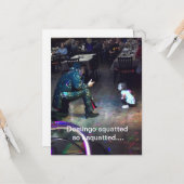 CARTE D'ANNIVERSAIRE DOMINGO (Devant/Arrière en situation)