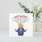 Carte d'anniversaire Donald Trump (Debout devant)