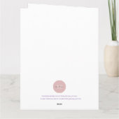 Carte d'anniversaire d'opossum (Dos)