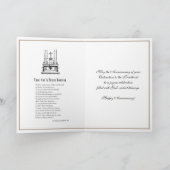 Carte d'anniversaire d'ordination d'un prêtre cath (Intérieur)