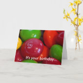 Carte d'anniversaire "douce" (Fleur jaune)