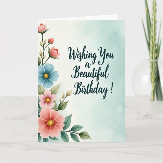 Carte d'anniversaire douce (Devant)