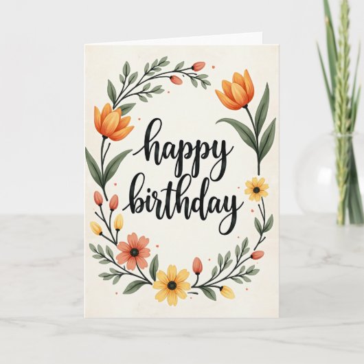 Carte d'anniversaire douce (Devant)