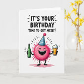 Carte d'anniversaire douce (Fleur jaune)