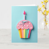 Carte d'anniversaire Douce Confiserie (Fleur jaune)