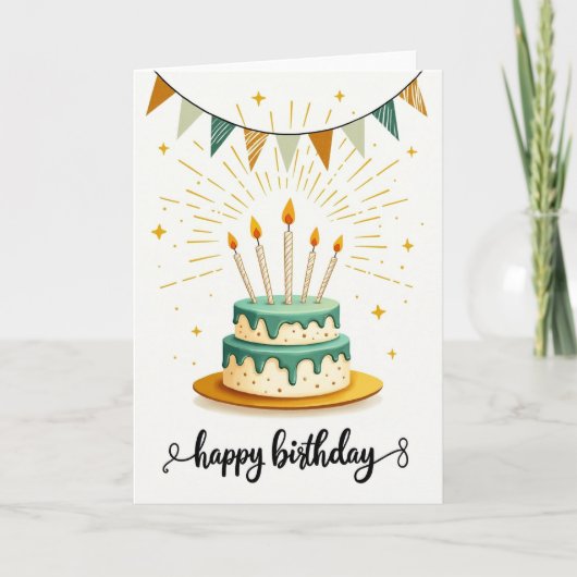 Carte d'anniversaire douce et glaçée (Devant)