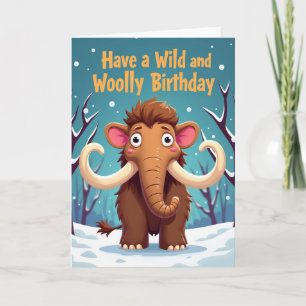 Carte d'anniversaire douce et laineuse