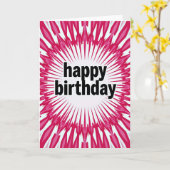 Carte d'anniversaire douce explosion (Fleur jaune)