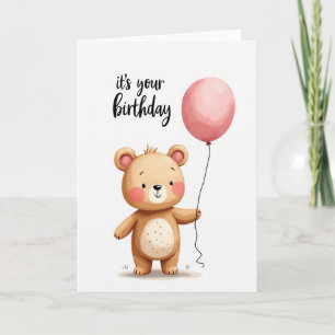 Carte d'anniversaire Douce Forêt