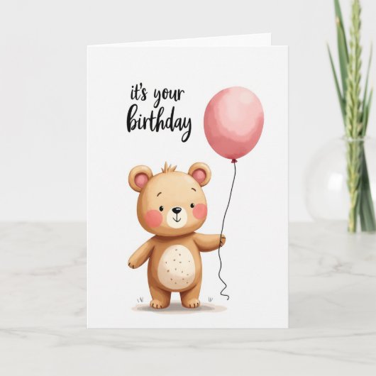 Carte d'anniversaire Douce Forêt (Devant)