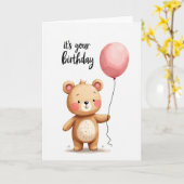 Carte d'anniversaire Douce Forêt (Fleur jaune)