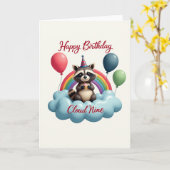 Carte d'anniversaire Douce Forêt Enchantée (Fleur jaune)
