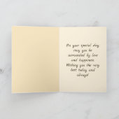 Carte d'anniversaire Douce Impératrice Marron (Intérieur)