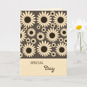 Carte d'anniversaire Douce Impératrice Marron
