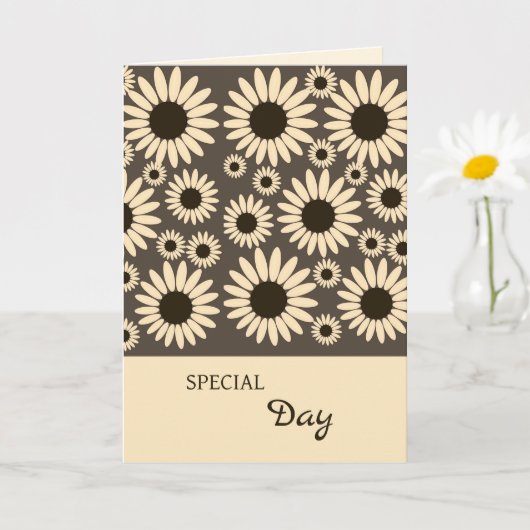 Carte d'anniversaire Douce Impératrice Marron (Petite plante)