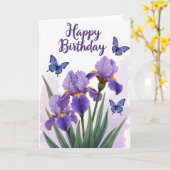 Carte d'anniversaire douce Iris Art (Fleur jaune)