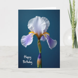 Carte d'anniversaire douce lavande