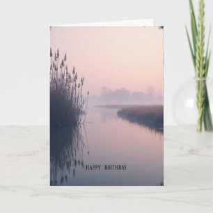 Carte d'anniversaire douce Misty Reeds