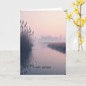 Carte d'anniversaire douce Misty Reeds (Fleur jaune)